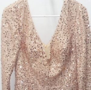 Golden Sequin Dress